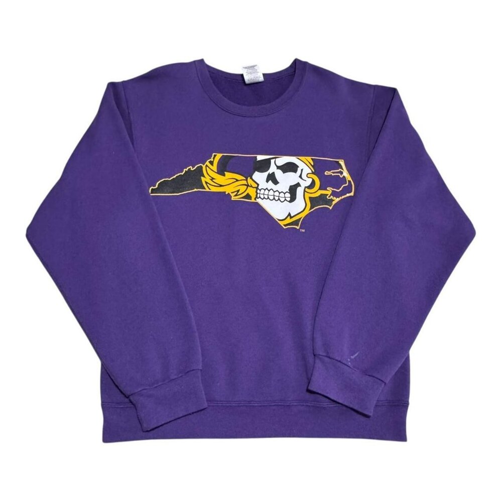 Vintage 2000s Jerzees East Carolina State Pirates Crewneck Sweatshirt Adult S
